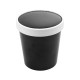 Zuppa nera e pentola di ghiaccio scatola da 250, 240 ml (8 oz), con coperchio di cartone perforato