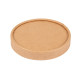 Coperchio per vaschetta per gelato scatola da 1000, 240 ml, kraft naturale, ø94mm