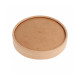Coperchio per vaschetta per gelato scatola da 1000, 180 ml, kraft naturale, ø87 mm