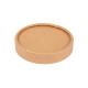 Coperchio per vaschetta per gelato scatola da 1000, 150 ml, kraft naturale, ø 85 mm