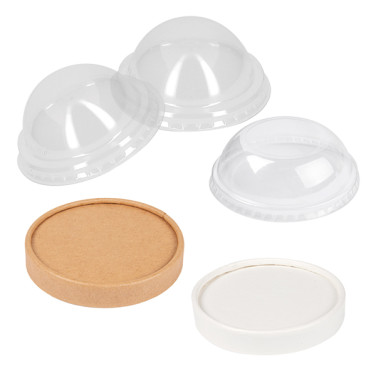Tapa para tarrina de helado transparente