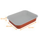 Premium" aluminium tray pack of 145, "Eclipse" 322x262x60mm, 3600ml, Terrecuite/White
