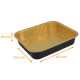 Premium" aluminium tray pack of 25, "Eclipse" 322x262x60mm, 3600ml, Black/Gold