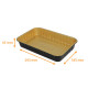 Premium" aluminium tray pack of 50, "Eclipse" 293x193x45mm, 2040ml, Black/Gold