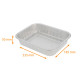 Premium" aluminium tray pack of 50, "Eclipse" 235x185x50mm, 1530ml