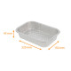 Premium" aluminium tray pack of 50, "Eclipse" 220x150x45mm, 1000ml