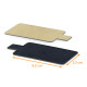 Laschenhalter Rechteck 5,5x9,5cm aus Karton GOLD/SCHWARZ, 200er-Packung