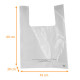 Borsa di plastica LDPE 45+15/15x60cm, spessore 50 µ, trasparente, scatola da 500