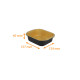 Premium" aluminium tray pack of 50, "Eclipse" 157x124x40mm, 500ml, Black/Gold