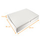 Caja bandeja microcanal 40x60x10cm, microcanal blanco, paquete de 25