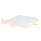 Supporto per torte nuziali per unità, quadrato bianco, spessore 1,2 cm, 40x40 cm