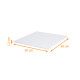 Supporto per torte nuziali per unità, quadrato bianco, spessore 1,2 cm, 30x30 cm