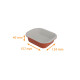 Premium" aluminium tray pack of 50, "Eclipse" 157x124x40mm, 500ml, Terrecuite/White