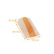 Croissant bag 140+70x210mm (ref. 103), Ethnik, in white kraft, pack of 1000