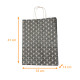 Bolsa con asa de cordel navideño Ginko, 35+14x41cm, caja de 250