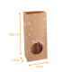 Sacchetto SOS Kraft per Pasqua e Natale Neve, 100x55x285 mm, con finestra in PP termosaldabile, confezione da 100