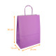 Kraftsack Griff farbige Schnur Violett, 23+12+30cm, Karton mit 250 Stück