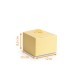 Ghiacciaia isolata giallo, 1/2 litro, (12x12x8,5cm), scatola da 25