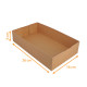 Estuche kraft marrón 26x16x6cm, paquete de 100