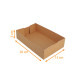 Estuche kraft marrón 20x13x5cm, paquete de 100
