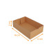 Astuccio da pasticceria kraft marrone 18x12x5cm, confezione da 100