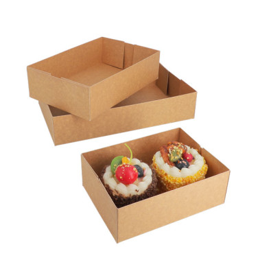 Astuccio da pasticceria kraft marrone