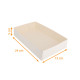 Astuccio da pasticceria bianco 24x15x5 cm, confezione da 100