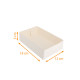 Astuccio da pasticceria bianco 18x12x5 cm, confezione da 100