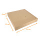 Scatola quadrata kraft marrone 25x25x8cm, con tacche, confezione da 25