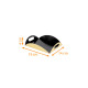 Plateau Rainé carton de 25, Noir Or, 14x19+(4x4)cm