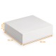 Molde blanco cuadrado 16x16x5 cm, paquete de 50 unidades