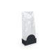 Cesta para bolsa SOS caja de 100, 80+50x250mm, Negro