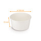 Tarro kraft blanco para ensalada 1000ml, ø150x75mm, Caja de 300
