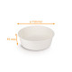 Tarro kraft blanco para ensalada 500ml, ø150x45mm, Caja de 300