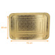 Catering de prestigio caja de 50, cartón metalizado, Oro, 28x42cm, Reciclable
