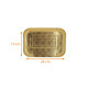 Catering de prestigio caja de 50, cartón metalizado, Oro, 19x28cm, Reciclable