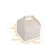 Boite poignées blanches 10,5x10,5x7cm avec encoches, paquet de 50