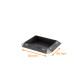 Barquette sushi 110ml, kraft noir, carton de 800
