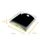 Boite pour mignardises 19x19x5cm (9 mignardises) Noir/Vert, carton de 12