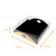Boite pour mignardises 19x19x5cm (9 mignardises) Noir/Or, carton de 12