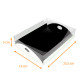 Boite pour mignardises 19x25,5x5cm (12 mignardises) Noir/Blanc, carton de 10