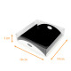 Boite pour mignardises 19x19x5cm (9 mignardises) Noir/Blanc, carton de 12