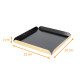 Quadrat Rainé Schwarz Gold 22x22 (+2) cm St. 1,5mm, Karton mit 50 Stück