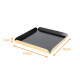 Quadrat Rainé Schwarz Gold 19x19 (+2) cm St. 1,5mm, Karton mit 50 Stück
