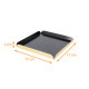 Quadrat Rainé Schwarz Gold 17x17 (+2) cm St. 1,5mm, Karton mit 50 Stück