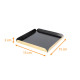 Quadrat Rainé Schwarz Gold 15x15 (+2) cm St. 1,5mm, 50er-Pack