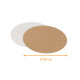 Disque en kraft ø 26cm (ep, 1,5mm), paquet de 100