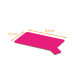 Laschenhalter Rechteck schwarz/fushia 9,5x5,5cm (Karton 1100g/m2), Packung mit 250