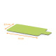 Support à languettes rectangle noir/vert 4,5x13cm (1100g/m2), paquet de 250