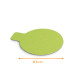 Support à languettes noir/vert ø 8cm (carton 1100g/m2), paquet de 250